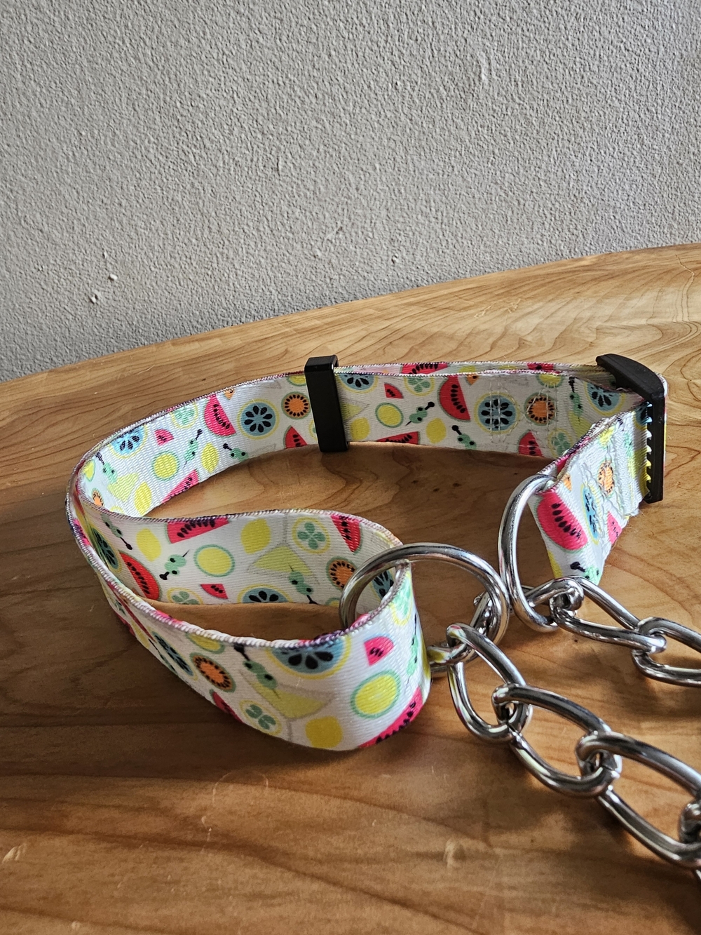 Colorful Fruit Print Martingale Dog Collar - Picture 5 of 5